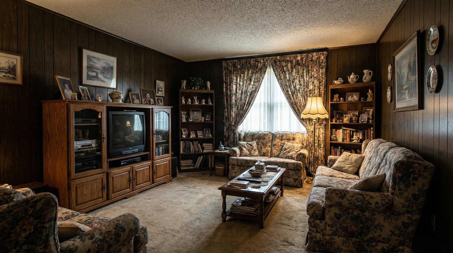 Contemporary Living Room - Before
